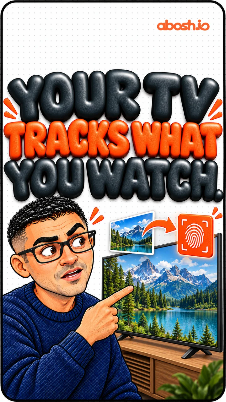 Your TV is screenshotting everything you watch. 📺 Many smart TVs use automatic content recognition (ACR). The TV samples what's on screen (