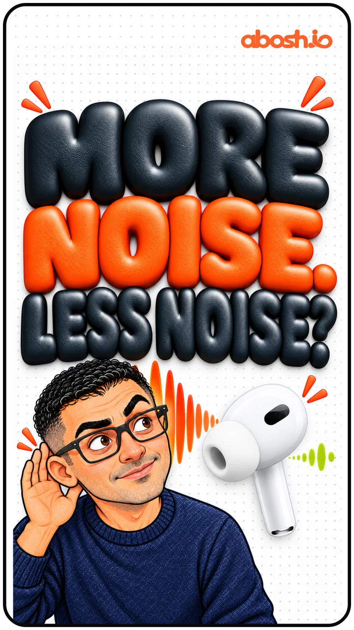 Your AirPods fight noise by making more noise. 🎧 The speaker produces an opposing sound that reduces unwanted noise at your ear. A micropho