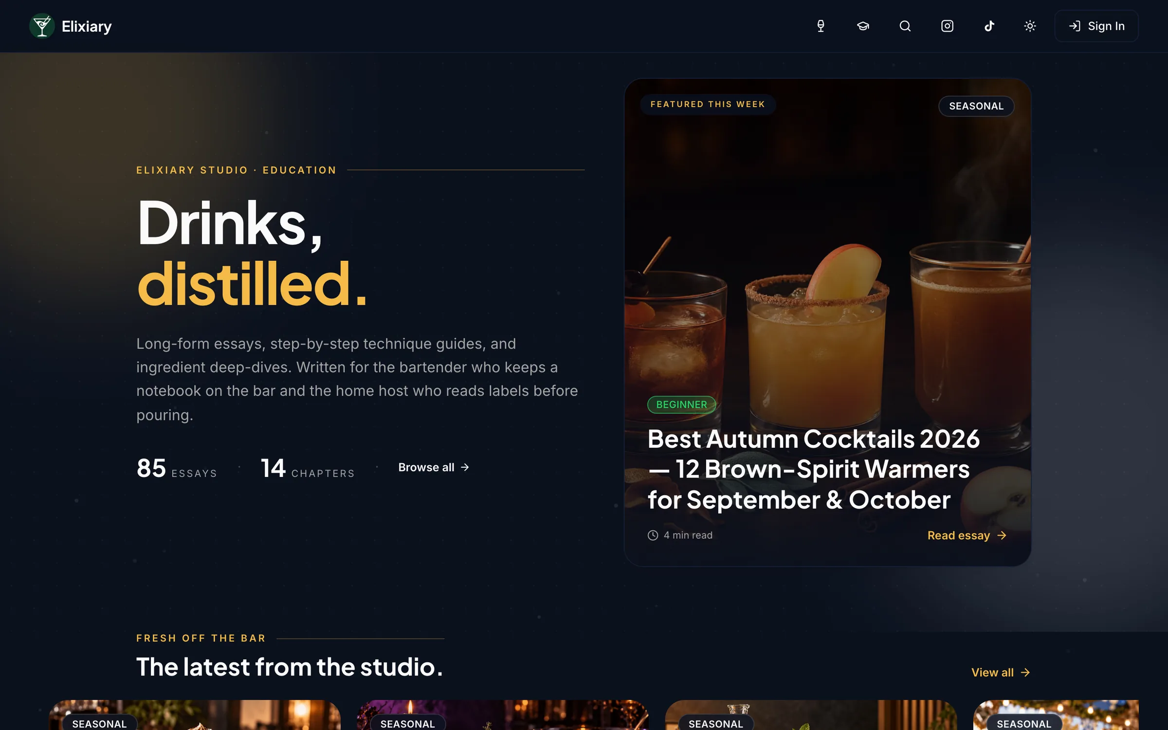 Elixiary's education hub: essays, technique guides and reading paths